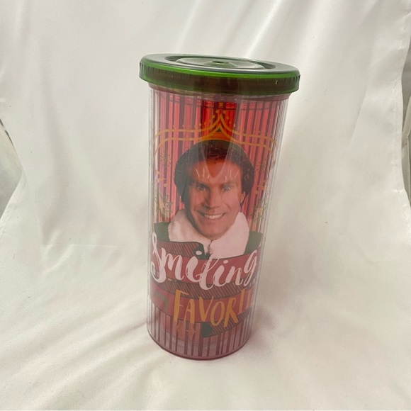 Buddy The Elf Christmas Movie 20oz Tumbler Green Lid Christmas 2014 Hobby Lobby - Picture 11 of 11